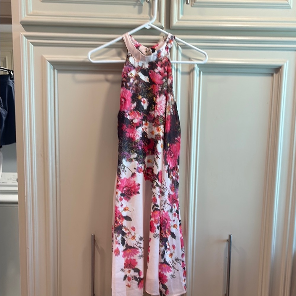Pink and Red Halter Dress for Cocktail Events